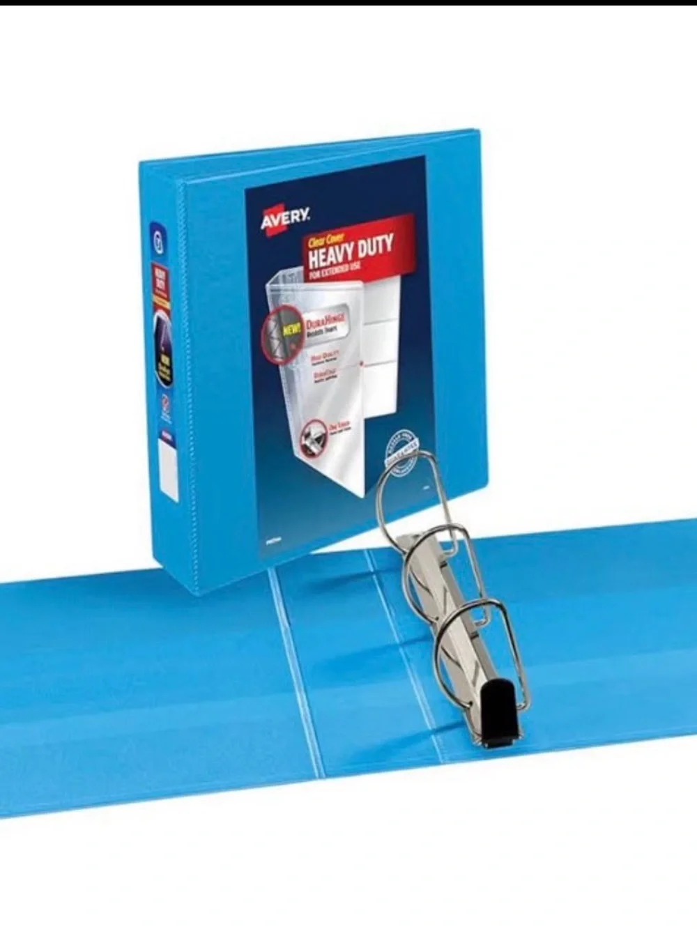 Avery Heavy Duty 3 inch, 3-Ring Binder in Bright Blue, back to school supplies